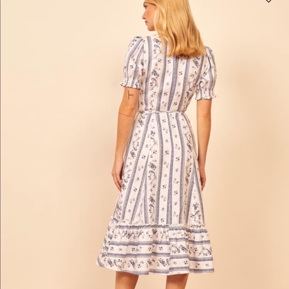 Reformation Veronika print midi dress